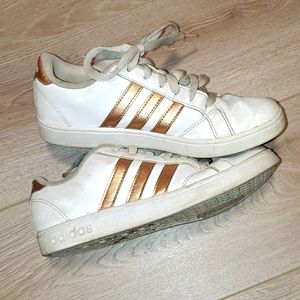 Adidas with Rose Gold Stripes